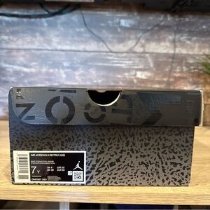 Nike Air Jordan 3 Retro GS Box - Black/Grey